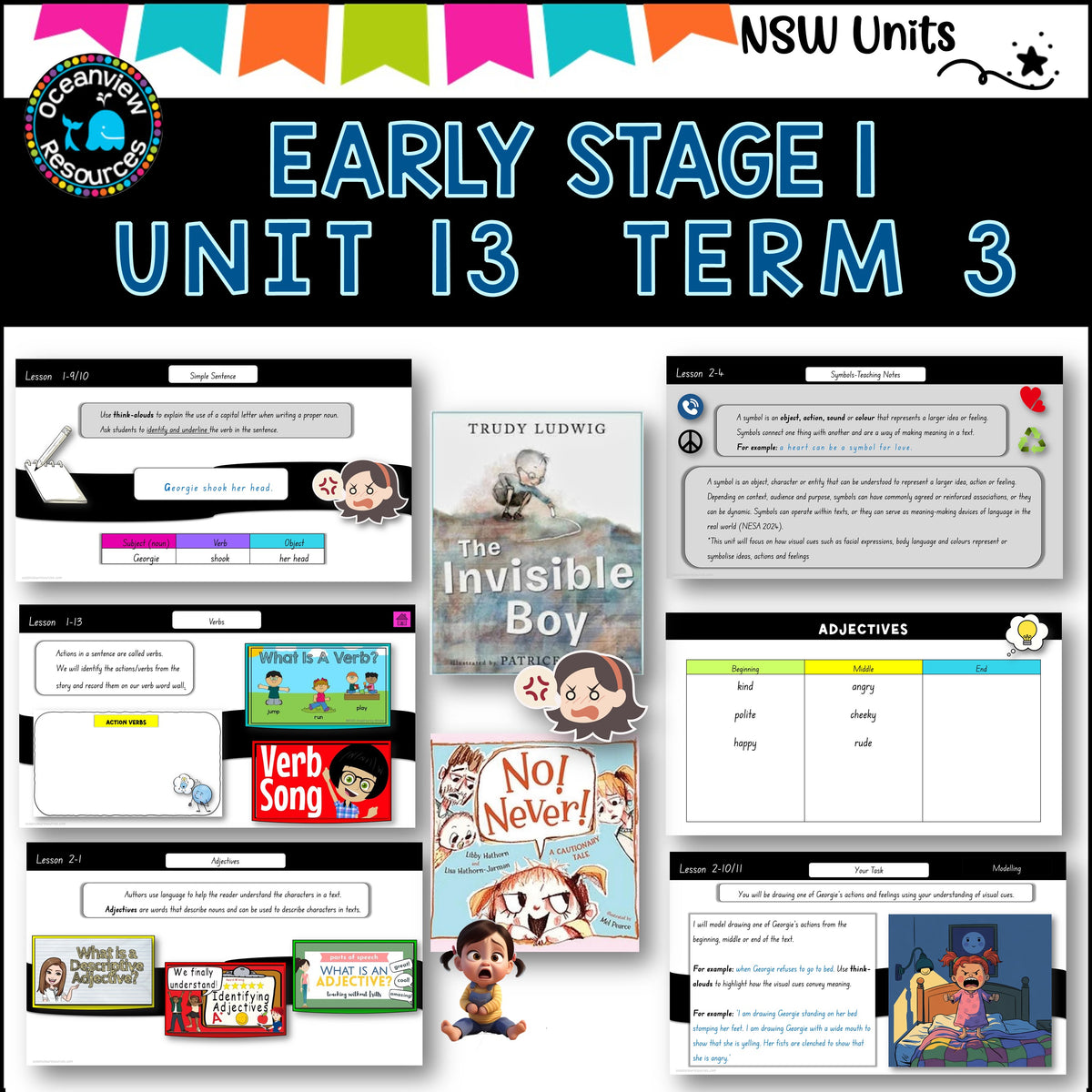 Updated 2025 NO!NEVER! INVISIBLE BOY Unit 13 ES1 Term 3, NSW DET Compo