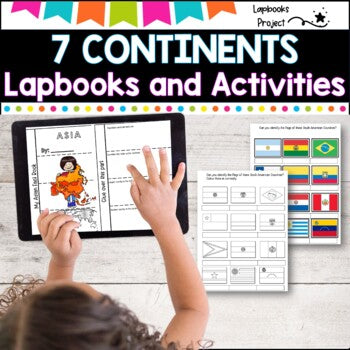 7 Continents of the World- Lapbooks and activities
