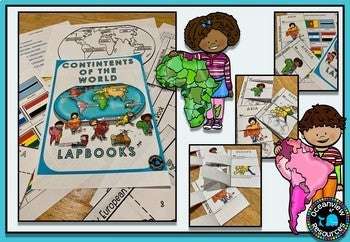 7 Continents of the World- Lapbooks and activities