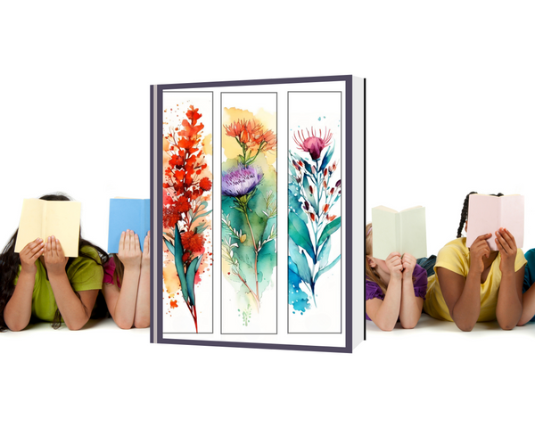 AUSTRALIAN -flowers watercolour bookmarks Version 2 (no quotes)