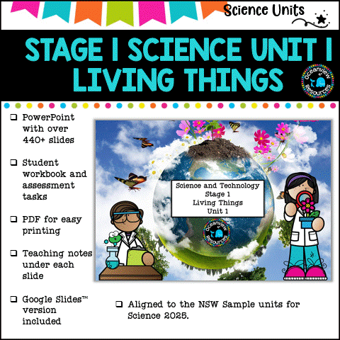 STAGE 1 UNIT 1 NSW Science Sample Teaching Pack- Living Things Years 1 and 2