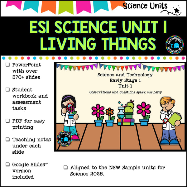 ES1(Kindy) NSW Science  Unit 1 Teaching unit- Living Things