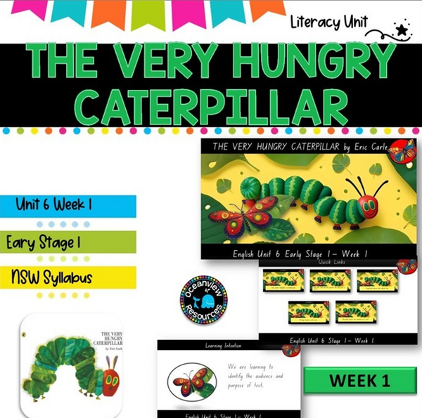 THE VERY HUNGRY CATERPILLAR-NSW ES1 Unit 6 - component B WEEK 1 English- TERM 2