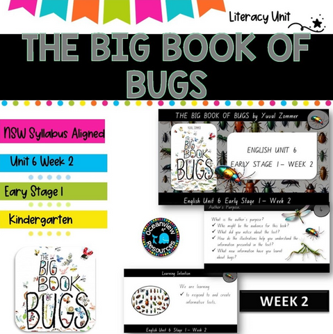 THE BIG BOOK OF BUGS-NSW ES1 Unit 6 - component B WEEK 2 English- TERM 2