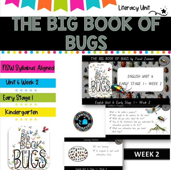 THE BIG BOOK OF BUGS-NSW ES1 Unit 6 - component B WEEK 2 English- TERM 2