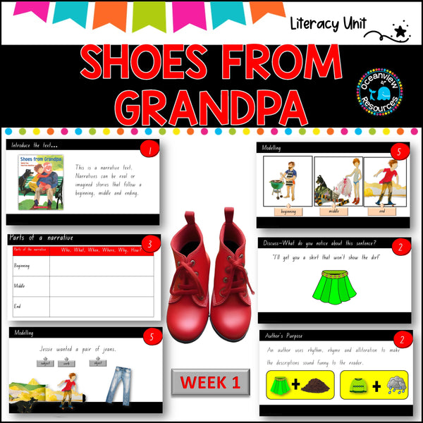 SHOES FROM GRANDPA-NSW ES1 Unit 7 - component B WEEK 1 English- TERM 2