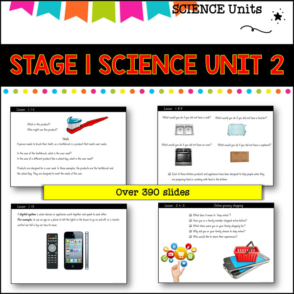 STAGE 1 UNIT 2 NSW aligned Science Design and Digital solutions yr 1 and 2