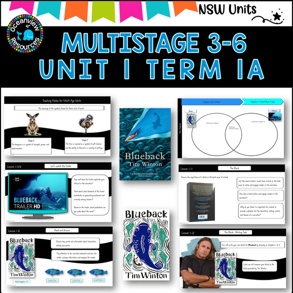Multigrade 3-6 NSW DET Unit 1 BLUEBACK by Tim Winton Component B Term 1A