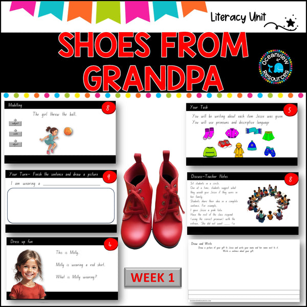 SHOES FROM GRANDPA-NSW ES1 Unit 7 - component B WEEK 1 English- TERM 2