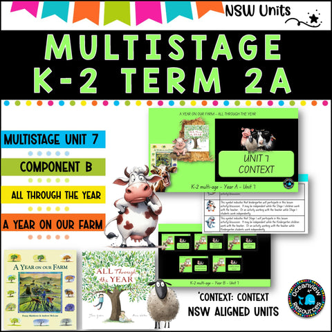 "A YEAR ON THE FARM" NSW Multi Stage K-2 Unit 7 component B ENGLISH TERM 2A