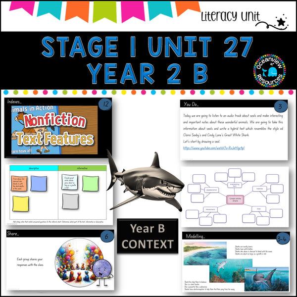 ENGLISH St 1 Unit 27- NSW (YR2 B) Great White Shark by Clare Saxby Term2B
