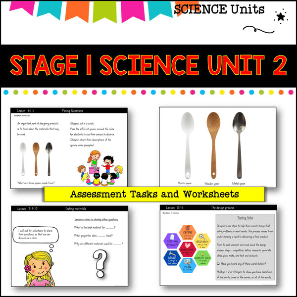 STAGE 1 UNIT 2 NSW aligned Science Design and Digital solutions yr 1 and 2
