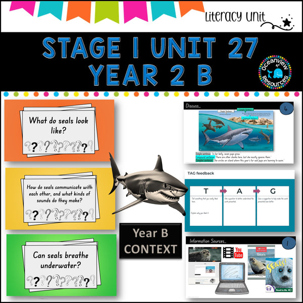 ENGLISH St 1 Unit 27- NSW (YR2 B) Great White Shark by Clare Saxby Term2B