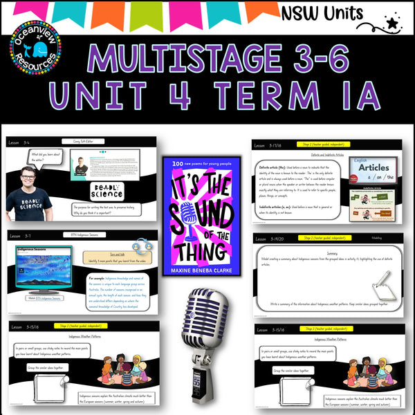 Multigrade 3-6 NSW DET Unit 4 THE SOUND OF THE THING Component B Term 1A