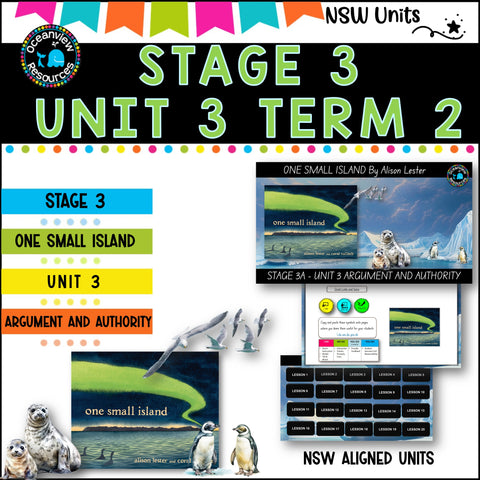 ONE SMALL ISLAND by A Lester NSW DET Stage 3 Unit 3 Term 1A Year B Component B