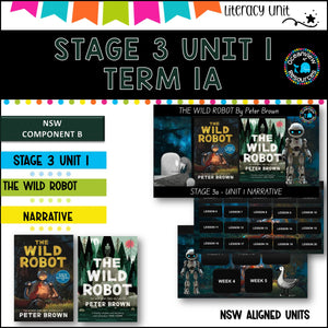 THE WILD ROBOT NSW DET Stage 3 Unit 1 Term 1A Year B Component B