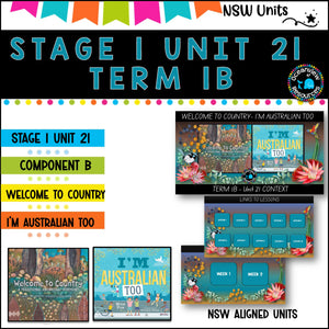 NSW DET Stage 1 English Unit 21 WELCOME TO COUNTRY Component B TERM 1B