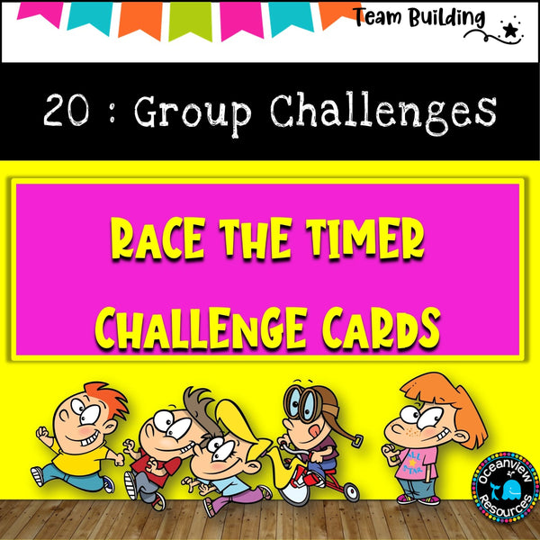 20 team building Challenge Cards – fun, brain breaks, cooperation
