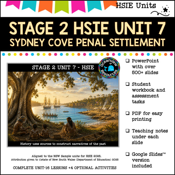 STAGE 2 UNIT 7 NSW DET aligned HSIE Complete Unit-Sydney Cove penal settlement