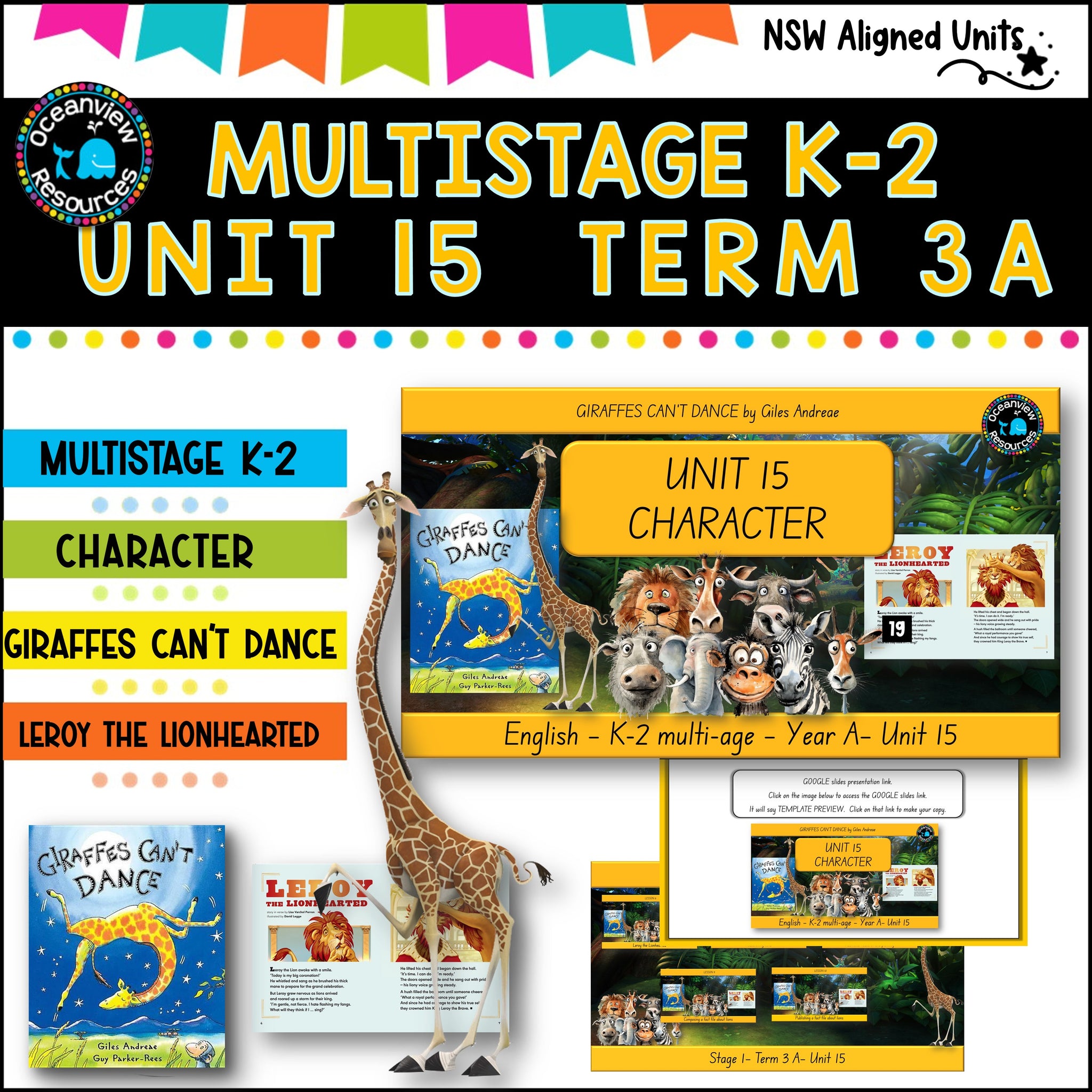 GIRAFFES CAN'T DANCE NSW MultiStage K-2 Unit 15 comp B ENGLISH TERM 3A