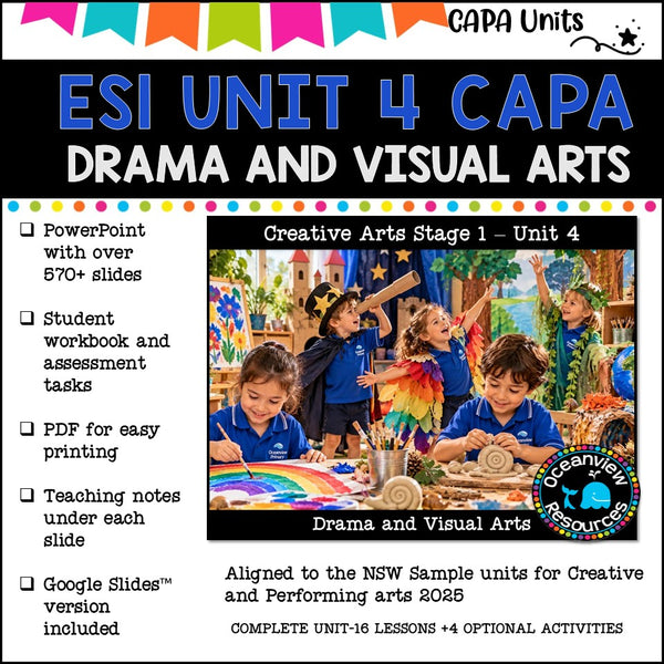 ES1 UNIT 4 NSW DET aligned CAPA Complete Unit- visual arts and drama