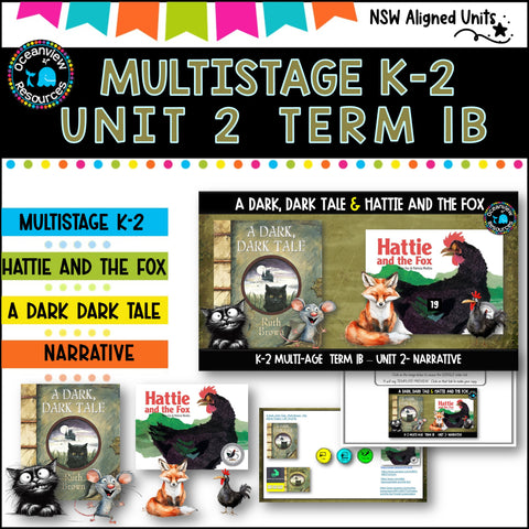 DARK, DARK TALE, HATTIE AND THE FOX Multiage K-2 Unit 2 comp B TERM 1 NSW DET