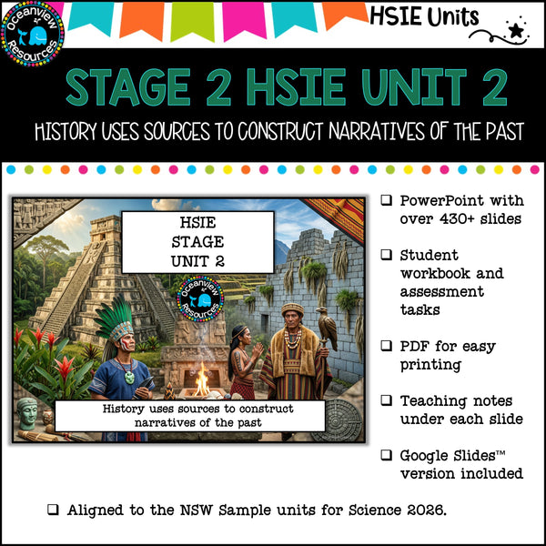 STAGE 2 UNIT 2 NSW DET aligned HSIE unit- History learning from Ancient cultures