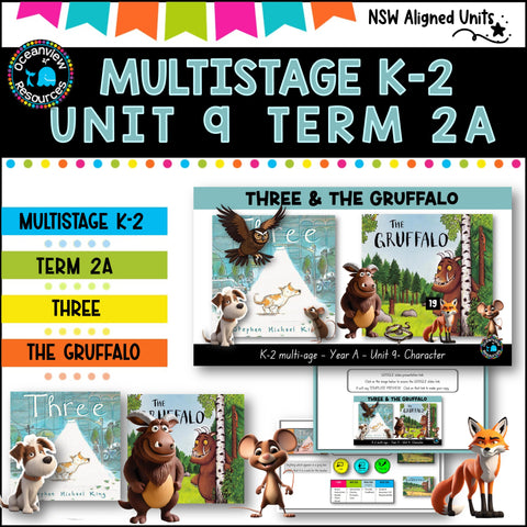 "THREE, THE GRUFFALO" NSW Multigrade K-2 Unit 9 Component B ENGLISH TERM 2A