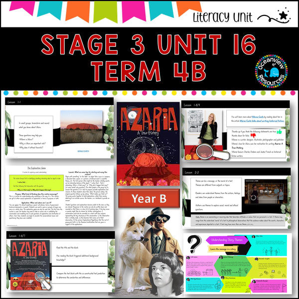 AZARIA: A TRUE HISTORY-NSW DET Stage 3 Unit 16 Term 4B Year B Component B