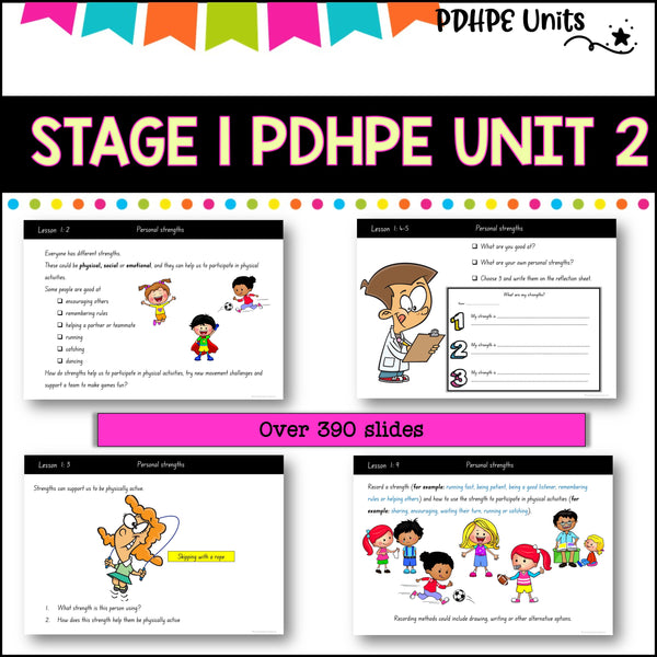 STAGE 1 UNIT 2 NSW PDHPE movement, respectful relationships, self management