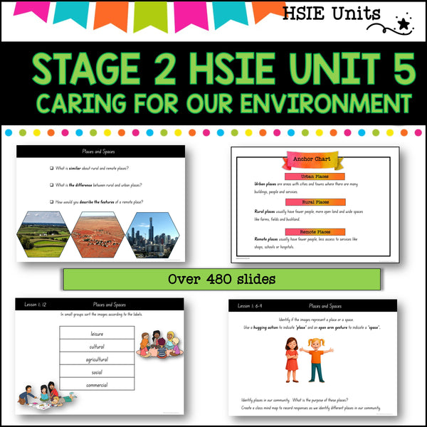 STAGE 2 UNIT 5 NSW DET aligned HSIE unit- caring for our environment grades 3-4