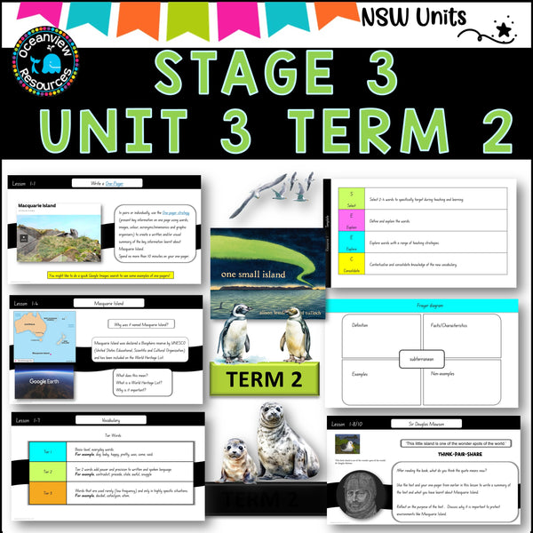 ONE SMALL ISLAND by A Lester NSW DET Stage 3 Unit 3 Term 1A Year B Component B