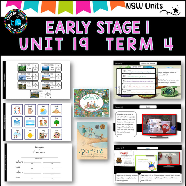 2022 -2025 versions IMAGINE, PERFECT Unit 19,  unit ES1 Term 4, NSW DET  Component B