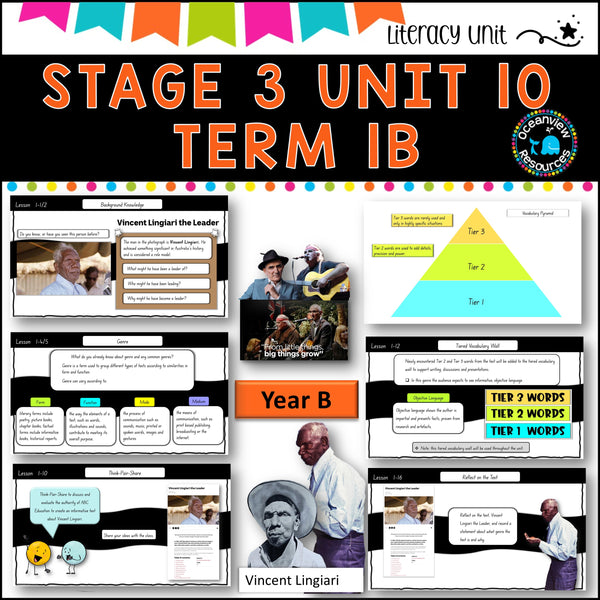 VINCENT LINGIARI -NSW DET Stage 3 Unit 10 Term 1B Year B Component B GENRE