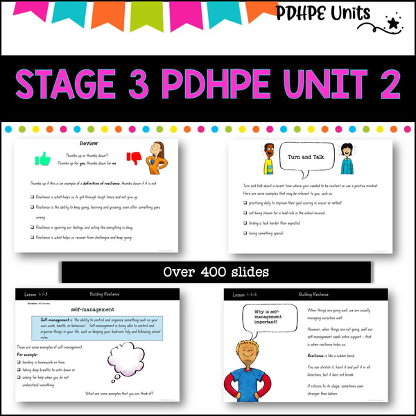 STAGE 3 UNIT 2 NSW PDHPE movement, safety, wellbeing, health, self management