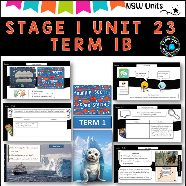 NSW DET Stage 1 English Unit 23 SOPHIE SCOTT GOES SOUTH Component B TERM 1B