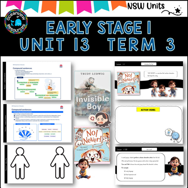 NO!NEVER! INVISIBLE BOY Unit 13, unit ES1 Term 3, NSW DET Component B