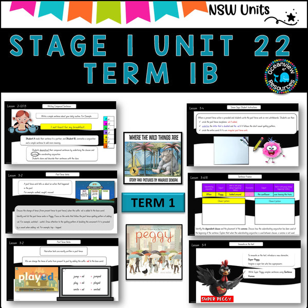 NSW DET Stage 1 English Unit 22 PEGGY, WLD THINGS Component B TERM 1B