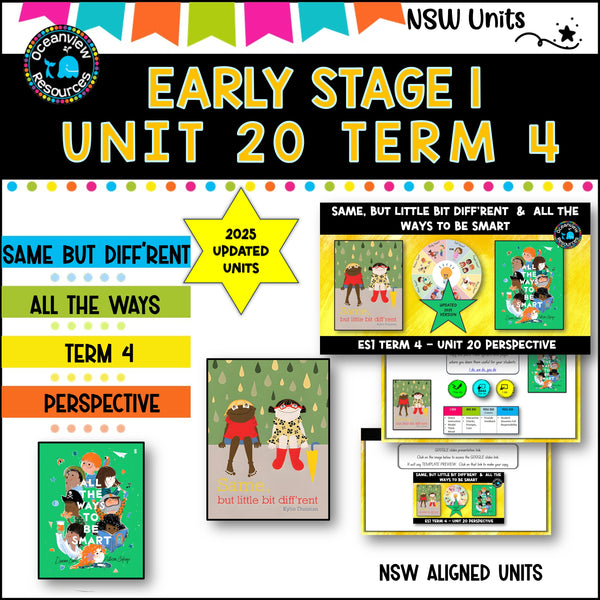 SAME BUT DIFF'RENT, PERFECT Unit 20, unit ES1 Term 4, NSW DET Component B