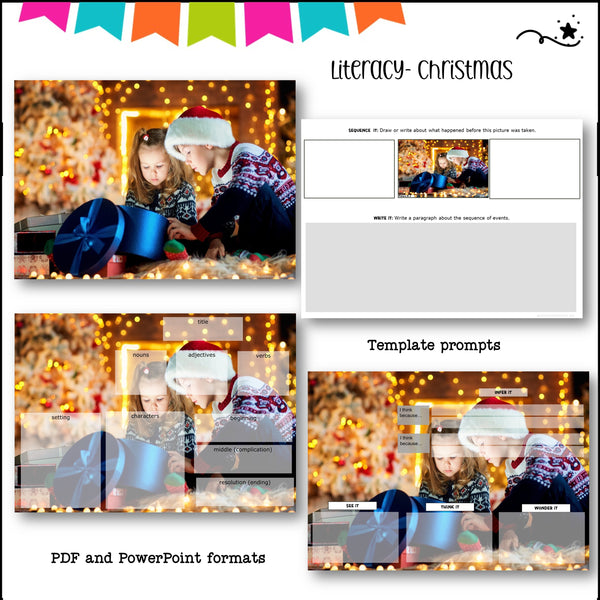 Christmas Quick-Write Paragraph Prompts – Writing Fluency Activity