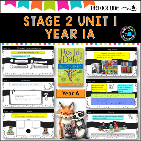 FANTASTIC MR FOX DET Stage 2 Unit 1 Term 1 Year A Comp B NSW DET units