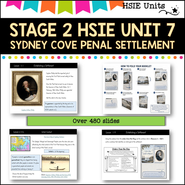 STAGE 2 UNIT 7 NSW DET aligned HSIE Complete Unit-Sydney Cove penal settlement