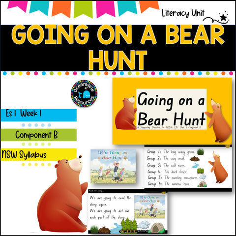 GOING ON A BEAR HUNT- NSW ES1 Unit 2 - component B WEEK 1 English