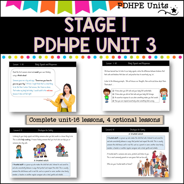 STAGE 1 UNIT 3 NSW Aligned 2025 PDHPE COMPLETE Unit