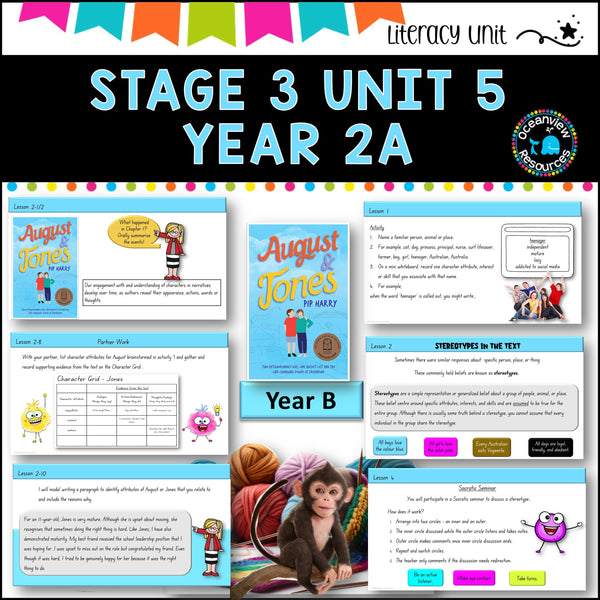 AUGUST AND JONES -NSW DET Stage 3 Unit 5 Term 2 Year B Component B NESA