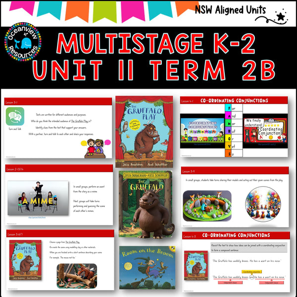 THE GRUFFALO PLAY NSW MultiStage K-2 Unit 11 comp B ENGLISH TERM 3B