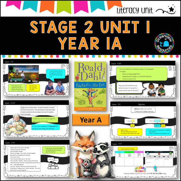 FANTASTIC MR FOX DET Stage 2 Unit 1 Term 1 Year A Comp B NSW DET units