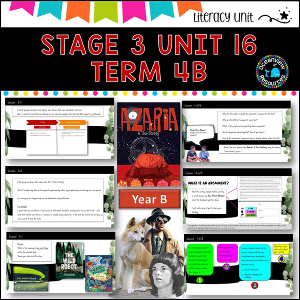 AZARIA: A TRUE HISTORY-NSW DET Stage 3 Unit 16 Term 4B Year B Component B