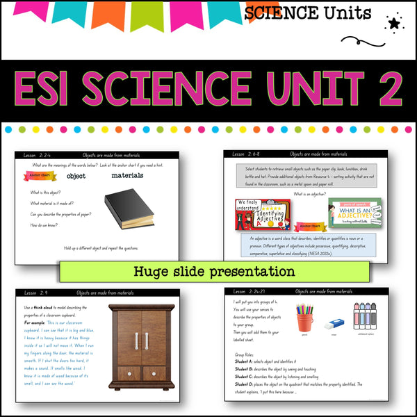 ES1 UNIT 2 NSW DET aligned unit-Observations and questions-Digital solutions