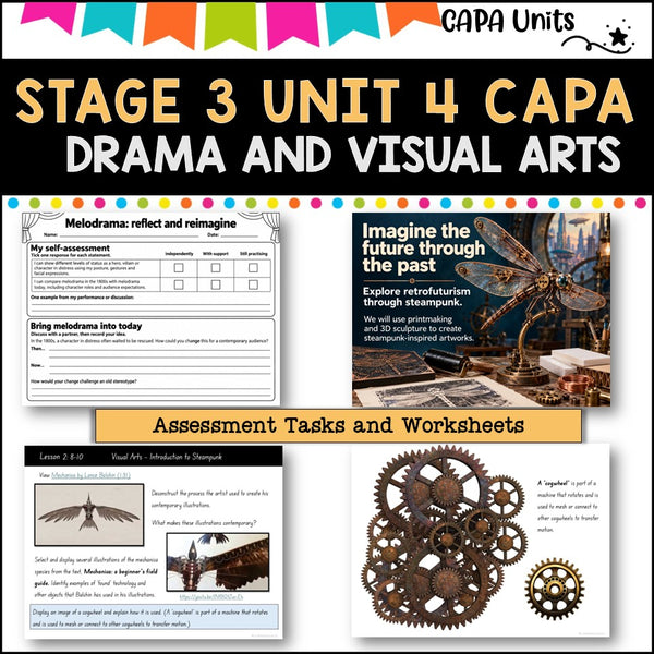 STAGE 3 UNIT 4 NSW DET aligned CAPA Complete Unit- visual arts and drama